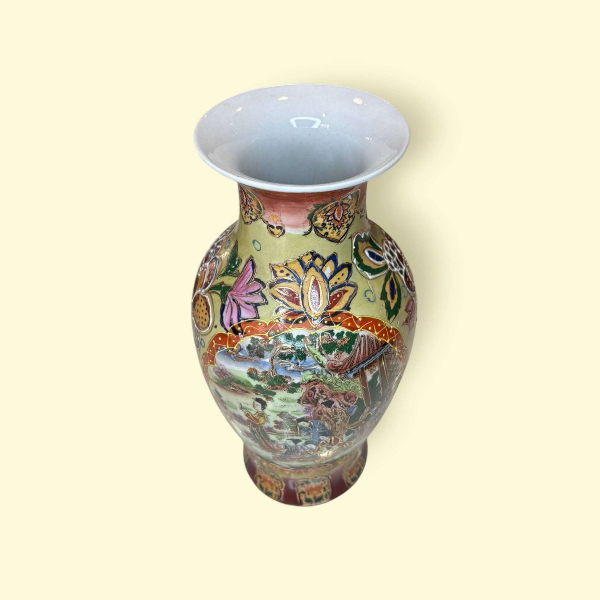Jarron de porcelana china con escena pintada, arte oriental - Cositas Antiguas – La Guadaña, Anticuarios Online en Jerez , vender antigüedades, muebles antiguos