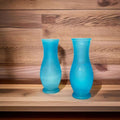 Floreros de cristal celeste | Elegancia única para tu hogar - Cositas Antiguas – La Guadaña, Anticuarios Online en Jerez , vender antigüedades, muebles antiguos