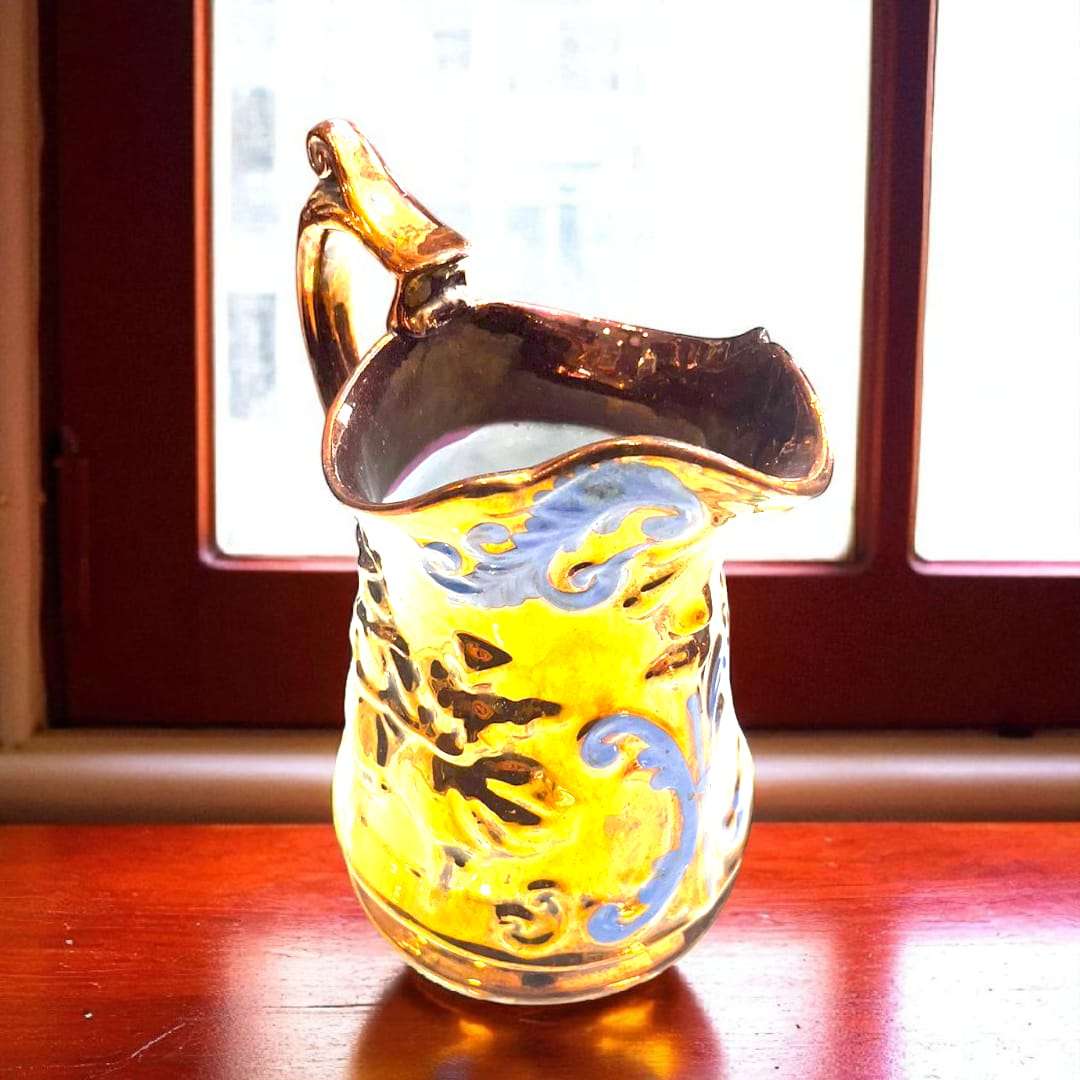 Jarra de reflejo metálico de Bristol del siglo XIX única - Cositas Antiguas – La Guadaña, Anticuarios Online en Jerez , vender antigüedades, muebles antiguos