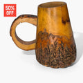 Jarra rústica tallada a mano en madera natural | Pieza única - Cositas Antiguas – La Guadaña, Anticuarios Online en Jerez , vender antigüedades, muebles antiguos