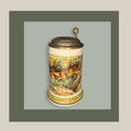 Jarra de cerveza alemana antigua de porcelana con tapa - Cositas Antiguas – La Guadaña, Anticuarios Online en Jerez , vender antigüedades, muebles antiguos