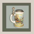 Jarra de cerveza alemana antigua de porcelana con tapa - Cositas Antiguas – La Guadaña, Anticuarios Online en Jerez , vender antigüedades, muebles antiguos