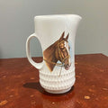 Jarra de porcelana Vitrosan con caballos pintados - Cositas Antiguas – La Guadaña, Anticuarios Online en Jerez , vender antigüedades, muebles antiguos
