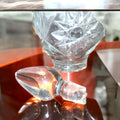 Jarra licorera de cristal tallada con asa elegante - Cositas Antiguas – La Guadaña, Anticuarios Online en Jerez , vender antigüedades, muebles antiguos