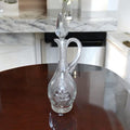 Jarra licorera de cristal tallada con asa elegante - Cositas Antiguas – La Guadaña, Anticuarios Online en Jerez , vender antigüedades, muebles antiguos
