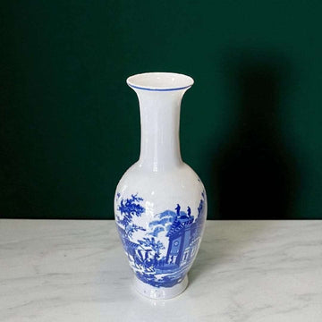 Jarrón de porcelana danesa Copenhague con decoración azul - Cositas Antiguas – La Guadaña, Anticuarios Online en Jerez , vender antigüedades, muebles antiguos