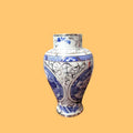 Florero de porcelana azul y blanco exclusivo - Cositas Antiguas – La Guadaña, Anticuarios Online en Jerez , vender antigüedades, muebles antiguos