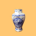 Florero de porcelana azul y blanco exclusivo - Cositas Antiguas – La Guadaña, Anticuarios Online en Jerez , vender antigüedades, muebles antiguos