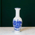 Jarrón de porcelana danesa Copenhague con decoración azul - Cositas Antiguas – La Guadaña, Anticuarios Online en Jerez , vender antigüedades, muebles antiguos