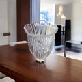 Jarrón de cristal tallado DARO con flor de plata de ley - Cositas Antiguas – La Guadaña, Anticuarios Online en Jerez , vender antigüedades, muebles antiguos