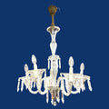 Lampara de techo de cristal con 5 brazos elegante - Cositas Antiguas – La Guadaña, Anticuarios Online en Jerez , vender antigüedades, muebles antiguos