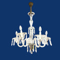 Lampara de techo de cristal con 5 brazos elegante - Cositas Antiguas – La Guadaña, Anticuarios Online en Jerez , vender antigüedades, muebles antiguos