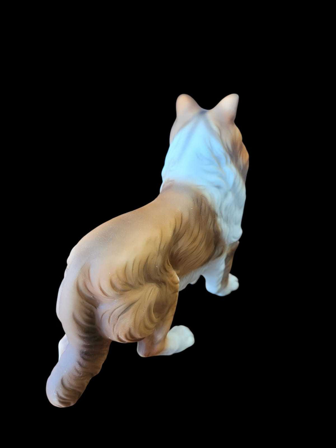 Figura de perro Collie en porcelana color galleta vintage - Cositas Antiguas – La Guadaña, Anticuarios Online en Jerez , vender antigüedades, muebles antiguos