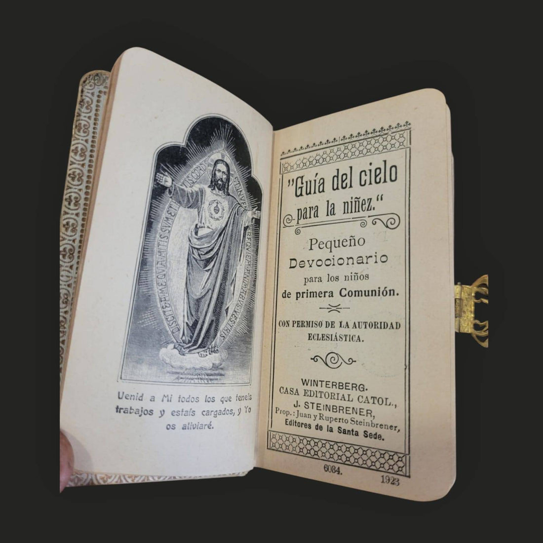 Libro Primera Comunión nácar ilustrado · pieza religiosa - Cositas Antiguas – La Guadaña, Anticuarios Online en Jerez , vender antigüedades, muebles antiguos
