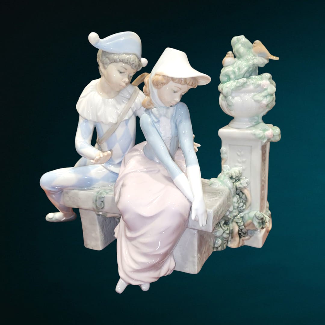Figura de porcelana NAO LLADRÓ "Amor precioso" única - Cositas Antiguas – La Guadaña, Anticuarios Online en Jerez , vender antigüedades, muebles antiguos