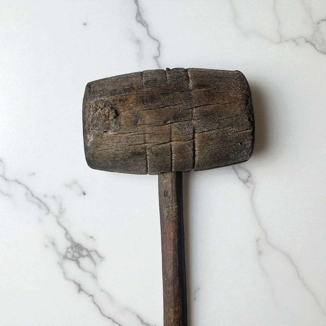 Mazo de tonelero antiguo de madera – pieza exclusiva - Cositas Antiguas – La Guadaña, Anticuarios Online en Jerez , vender antigüedades, muebles antiguos