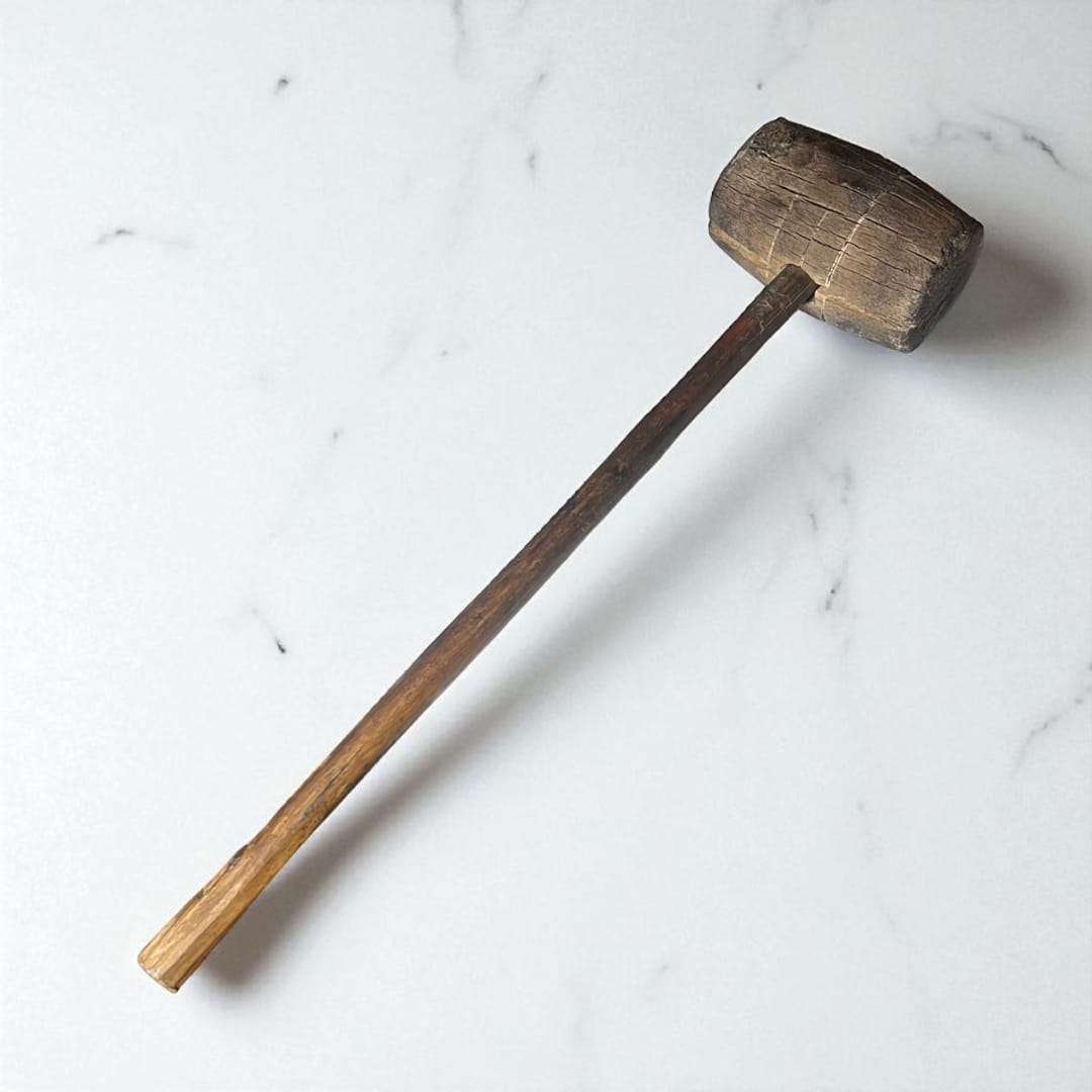 Mazo de tonelero antiguo de madera – pieza exclusiva - Cositas Antiguas – La Guadaña, Anticuarios Online en Jerez , vender antigüedades, muebles antiguos