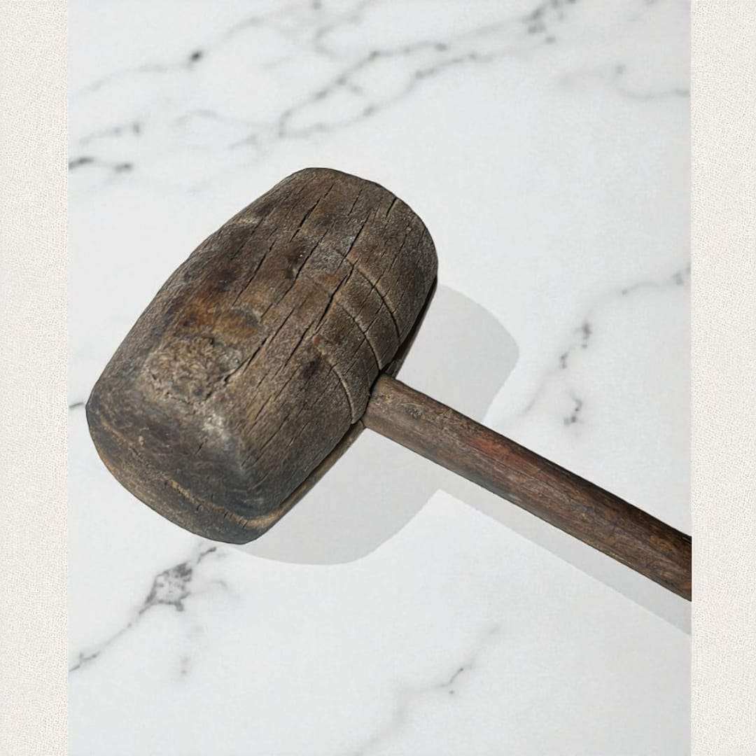 Mazo de tonelero antiguo de madera – pieza exclusiva - Cositas Antiguas – La Guadaña, Anticuarios Online en Jerez , vender antigüedades, muebles antiguos