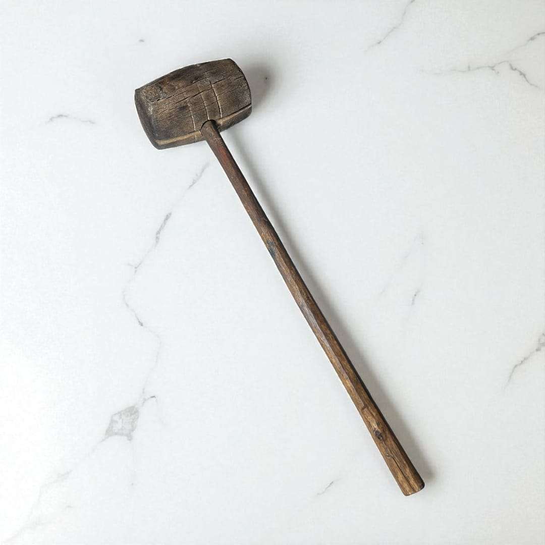Mazo de tonelero antiguo de madera – pieza exclusiva - Cositas Antiguas – La Guadaña, Anticuarios Online en Jerez , vender antigüedades, muebles antiguos