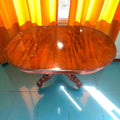 Mesa comedor de caoba antigua con patas talladas a mano - Cositas Antiguas – La Guadaña, Anticuarios Online en Jerez , vender antigüedades, muebles antiguos