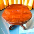 Mesa comedor de caoba antigua con patas talladas a mano - Cositas Antiguas – La Guadaña, Anticuarios Online en Jerez , vender antigüedades, muebles antiguos
