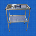 Mesa auxiliar antigua de hospital | Metal y cristal - Cositas Antiguas – La Guadaña, Anticuarios Online en Jerez , vender antigüedades, muebles antiguos