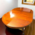 Mesa comedor de caoba con pedestal tallado - pieza única - Cositas Antiguas – La Guadaña, Anticuarios Online en Jerez , vender antigüedades, muebles antiguos