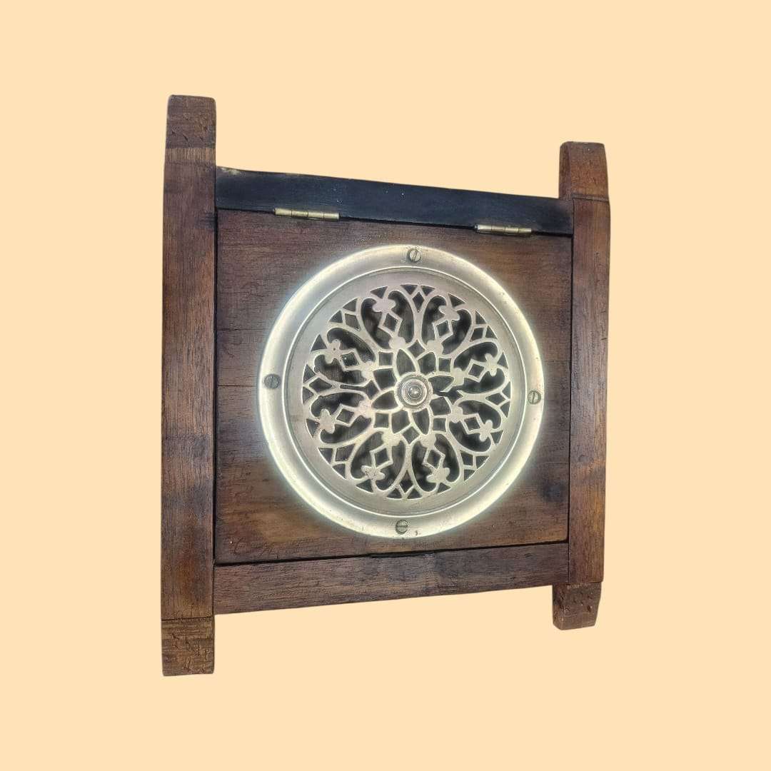 Mirilla antigua de madera y metal dorado original - Cositas Antiguas – La Guadaña, Anticuarios Online en Jerez , vender antigüedades, muebles antiguos