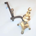 Morillos de bronce y hierro vintage – elegancia clásica - Cositas Antiguas – La Guadaña, Anticuarios Online en Jerez , vender antigüedades, muebles antiguos