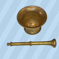 Mortero de bronce antiguo con maja original auténtica - Cositas Antiguas – La Guadaña, Anticuarios Online en Jerez , vender antigüedades, muebles antiguos