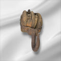 Polea doble antigua de madera y hierro — aparejo náutico - Cositas Antiguas – La Guadaña, Anticuarios Online en Jerez , vender antigüedades, muebles antiguos
