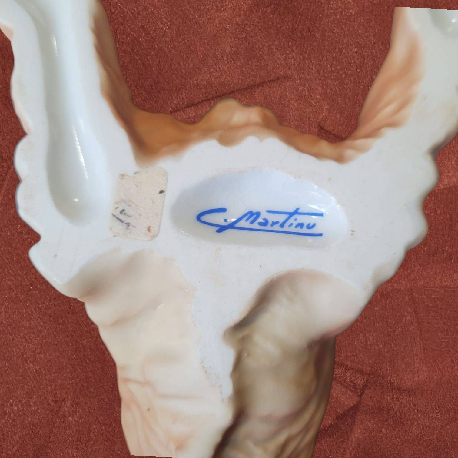 Figura Cocker Spaniel biscuit firmada por C. Martinus - Cositas Antiguas – La Guadaña, Anticuarios Online en Jerez , vender antigüedades, muebles antiguos