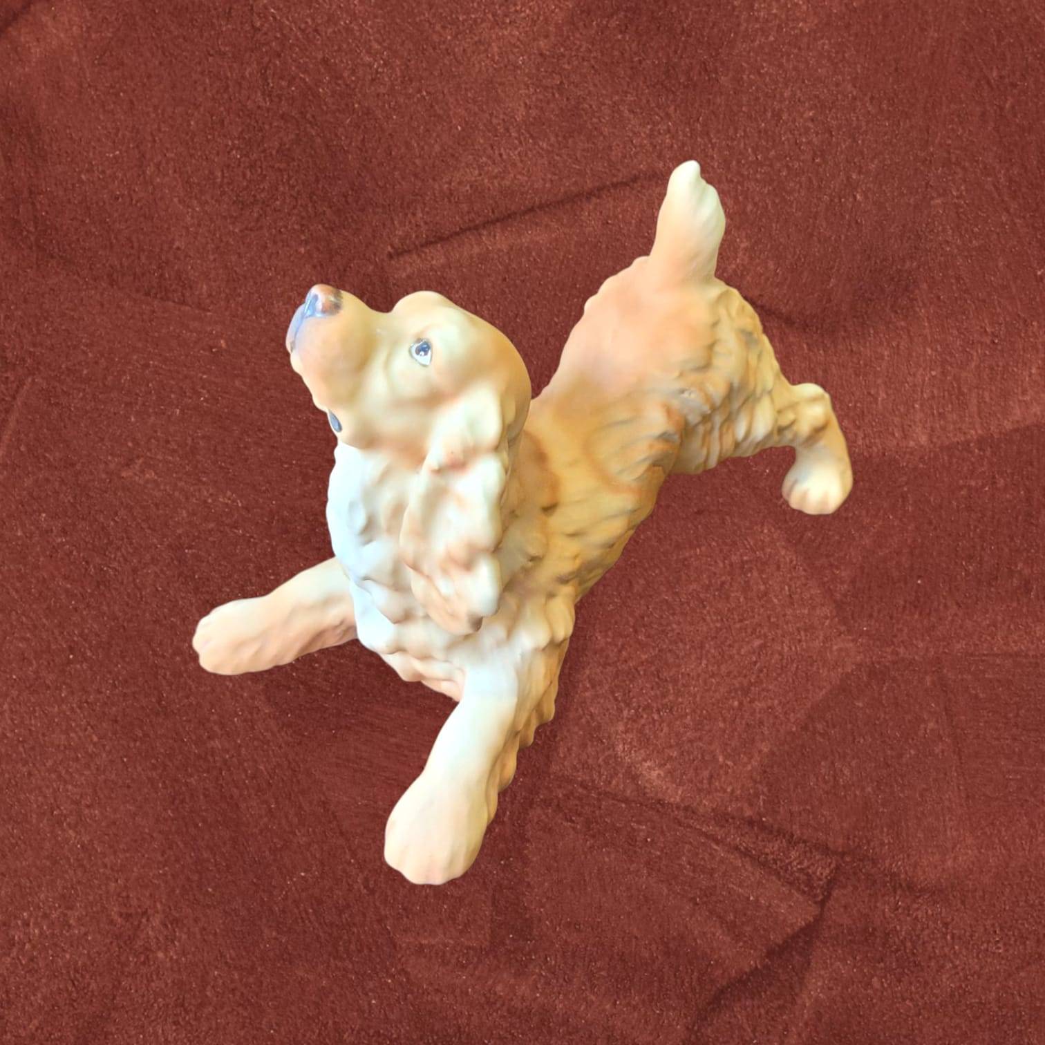 Figura Cocker Spaniel biscuit firmada por C. Martinus - Cositas Antiguas – La Guadaña, Anticuarios Online en Jerez , vender antigüedades, muebles antiguos