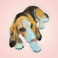 Perro de porcelana Basset Hound esmaltado - Cositas Antiguas – La Guadaña, Anticuarios Online en Jerez , vender antigüedades, muebles antiguos