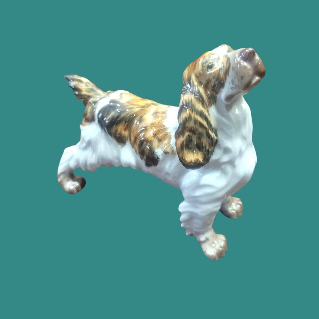 Figura de perro porcelana Martinu años 70 | Decoración - Cositas Antiguas – La Guadaña, Anticuarios Online en Jerez , vender antigüedades, muebles antiguos