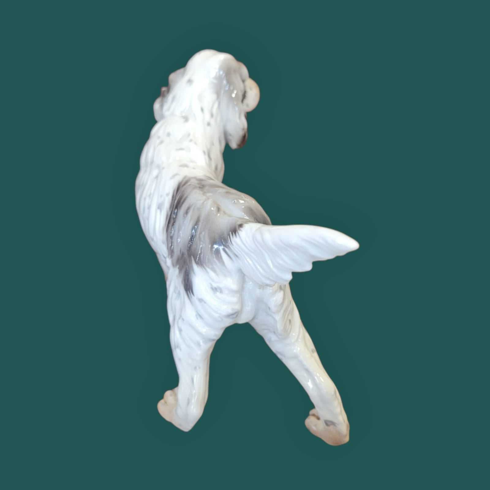 Setter Irlandés porcelana Martinu años 70 - Cositas Antiguas – La Guadaña, Anticuarios Online en Jerez , vender antigüedades, muebles antiguos