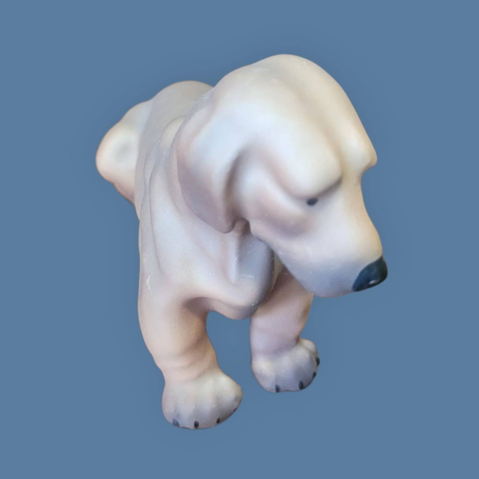 Perro salchicha biscuit trébol porcelana alemana años 50 - Cositas Antiguas – La Guadaña, Anticuarios Online en Jerez , vender antigüedades, muebles antiguos