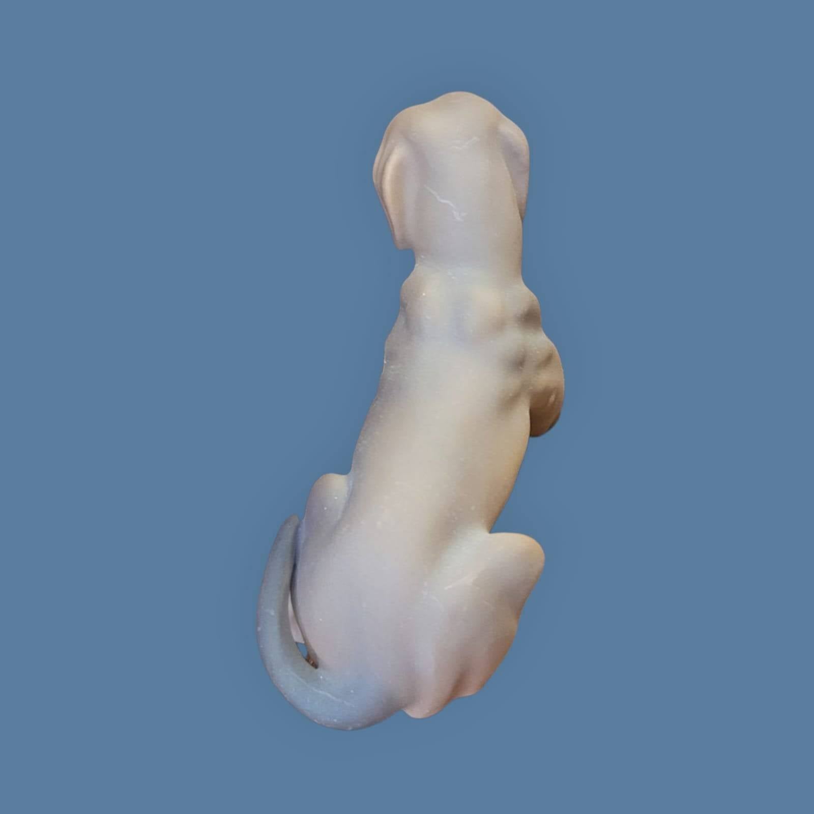 Perro salchicha biscuit trébol porcelana alemana años 50 - Cositas Antiguas – La Guadaña, Anticuarios Online en Jerez , vender antigüedades, muebles antiguos
