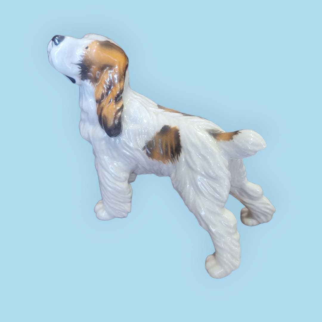 Perro Cocker de Porcelana Alemana Trébol años 50 - Cositas Antiguas – La Guadaña, Anticuarios Online en Jerez , vender antigüedades, muebles antiguos