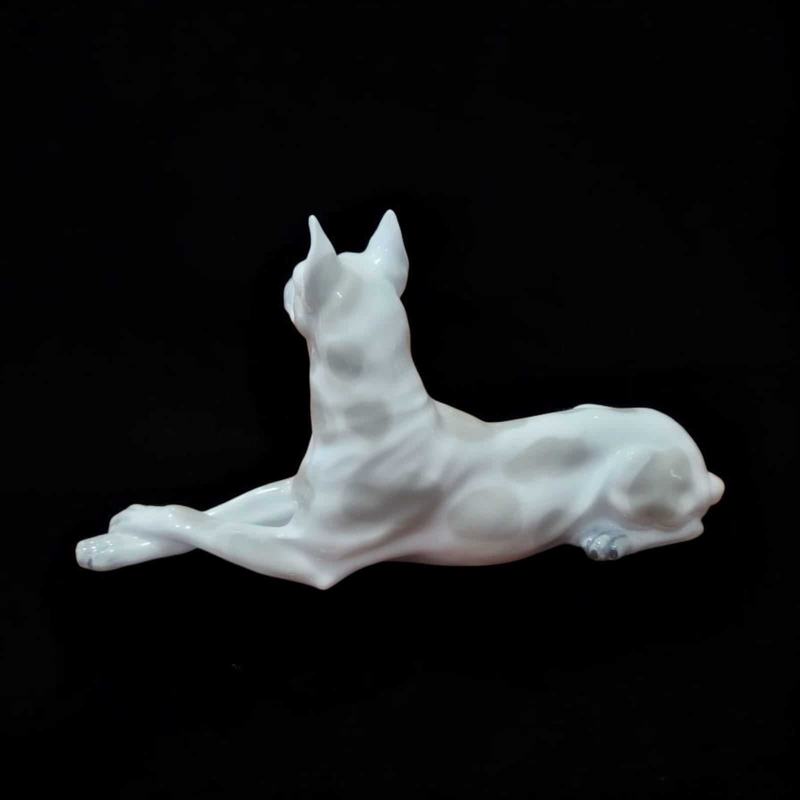 Perro de porcelana Leonardo PEYRO, elegancia en cerámica - Cositas Antiguas – La Guadaña, Anticuarios Online en Jerez , vender antigüedades, muebles antiguos