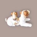 Figura biscuit Jack Russell Terrier con cachorro - Cositas Antiguas – La Guadaña, Anticuarios Online en Jerez , vender anti