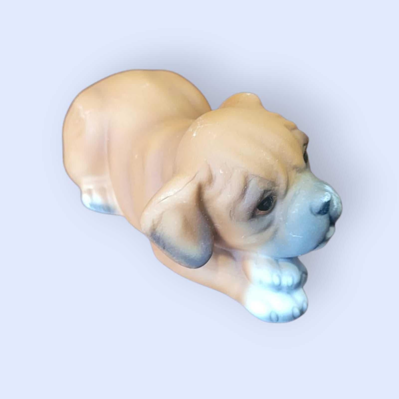 Perro Boxer biscuit porcelana alemana Limbach años 50 Trébol - Cositas Antiguas – La Guadaña, Anticuarios Online en Jerez , vender antigüedades, muebles antiguos