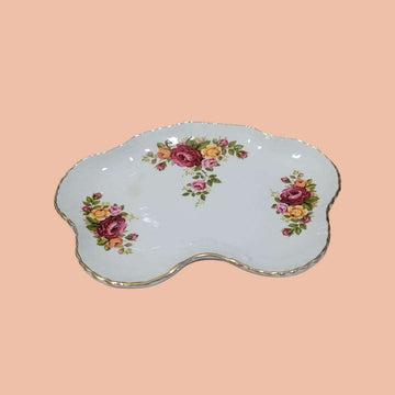 Plato Irregular de Porcelana Inglesa James Kent (Old Foley) - Cositas Antiguas – La Guadaña, Anticuarios Online en Jerez , vender antigüedades, muebles antiguos