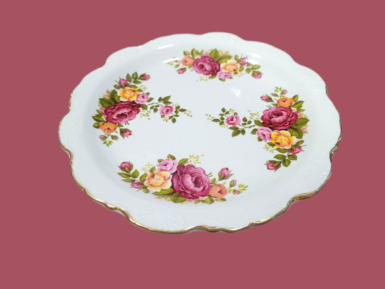 Plato de porcelana inglesa James Kent, Old Foley, Decoración - Cositas Antiguas – La Guadaña, Anticuarios Online en Jerez , vender antigüedades, muebles antiguos