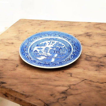 Plato redondo Willow en porcelana inglesa antigua - Cositas Antiguas – La Guadaña, Anticuarios Online en Jerez , vender antigüedades, muebles antiguos