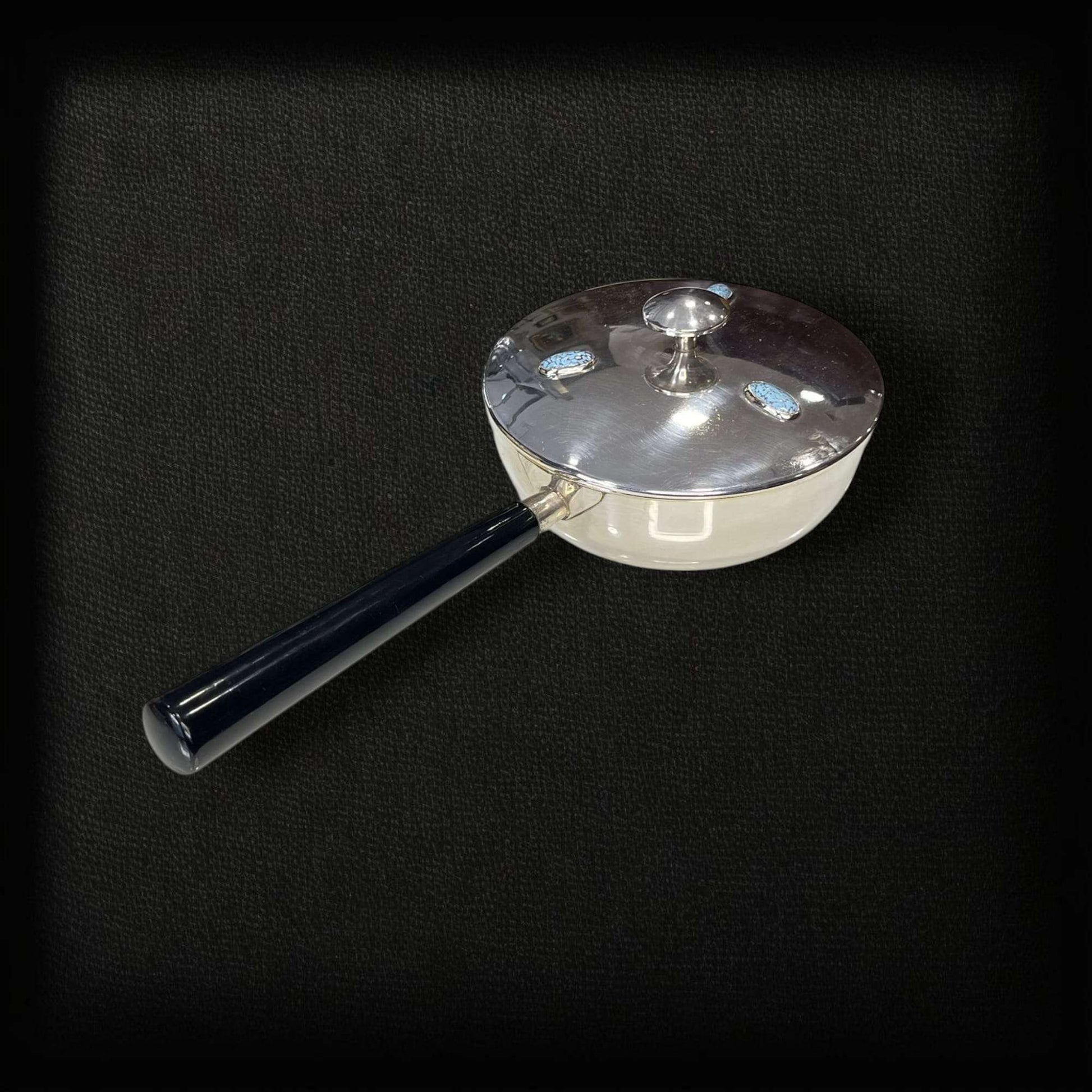 Portafritos de metal plateado con mango – Diseño clásico - Cositas Antiguas – La Guadaña, Anticuarios Online en Jerez , vender antigüedades, muebles antiguos