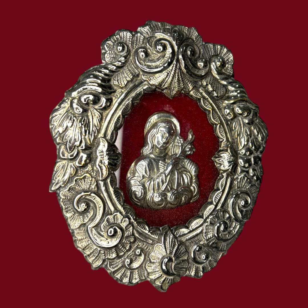 Relicario antiguo de Santa Filomena | Arte religioso único - Cositas Antiguas – La Guadaña, Anticuarios Online en Jerez , vender antigüedades, muebles antiguos