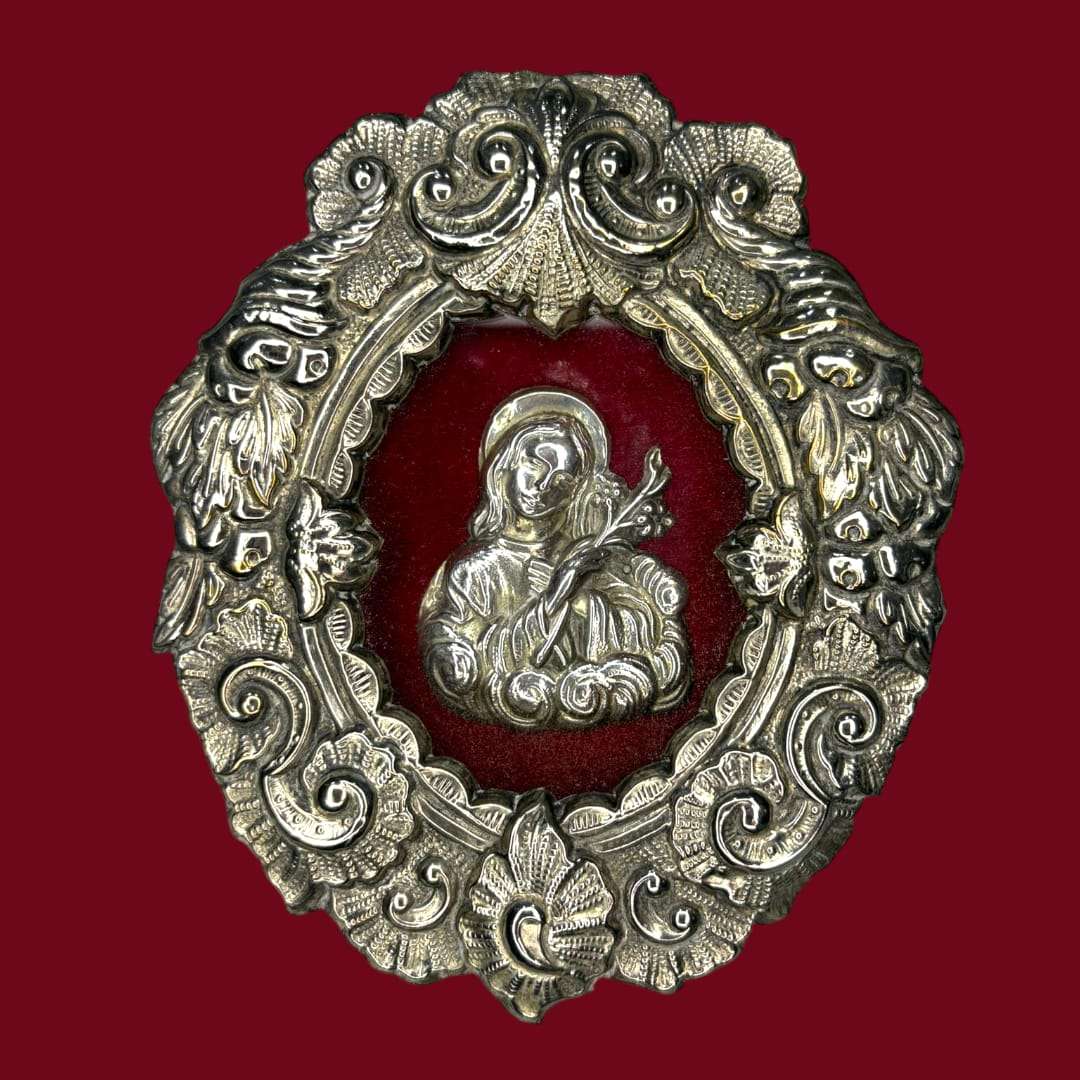 Relicario antiguo de Santa Filomena | Arte religioso único - Cositas Antiguas – La Guadaña, Anticuarios Online en Jerez , vender antigüedades, muebles antiguos