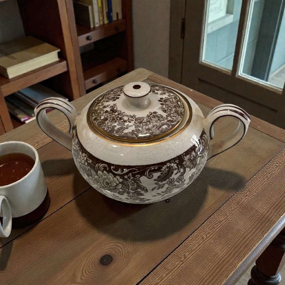 Resto Juego de cafe Cartuja de Sevilla Pickman | Elegancia - Cositas Antiguas – La Guadaña, Anticuarios Online en Jerez , vender antigüedades, muebles antiguos