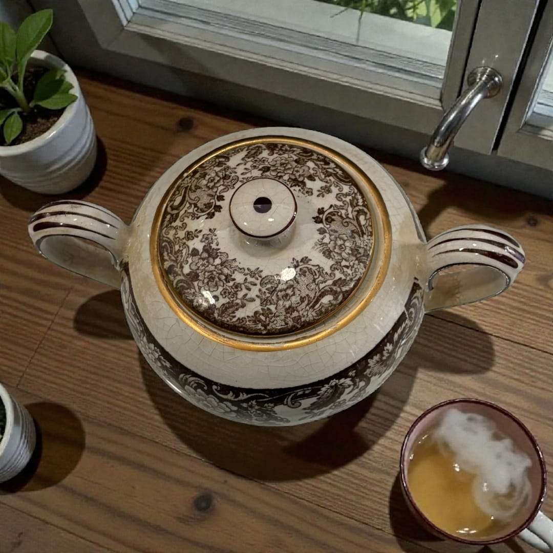 Resto Juego de cafe Cartuja de Sevilla Pickman | Elegancia - Cositas Antiguas – La Guadaña, Anticuarios Online en Jerez , vender antigüedades, muebles antiguos